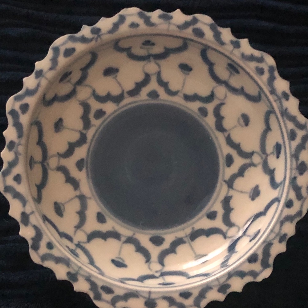 Anthropologie Blue & White Porcelain Bowl … - Picture 3 of 4